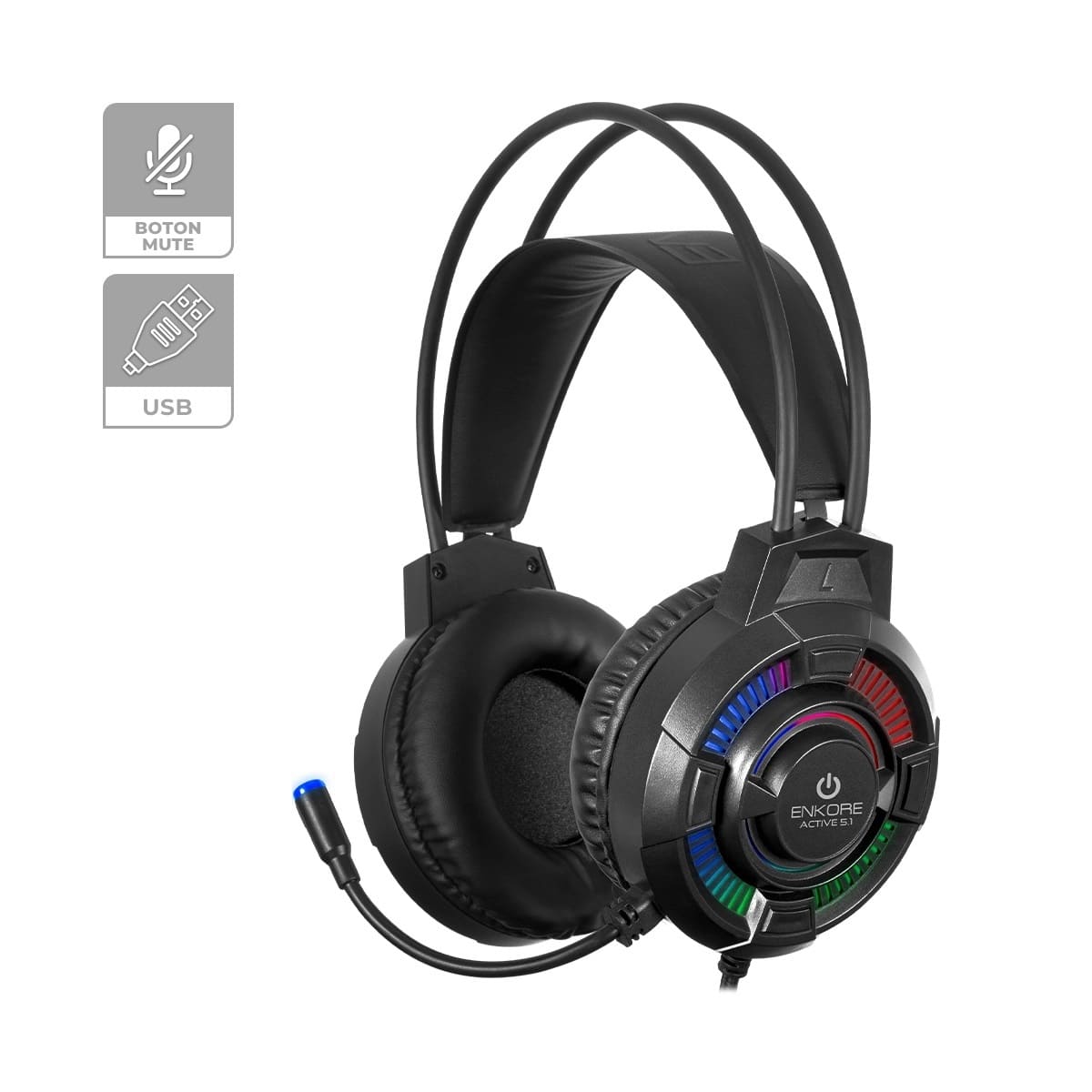 Active 5.1 - EKHG 1004U_1 Auricular Active 5.1 - EKHG 1004U - Imagen 1